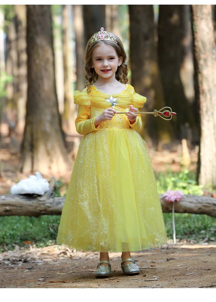 Yellow Tulle Princess Dress - MiniClosetCo