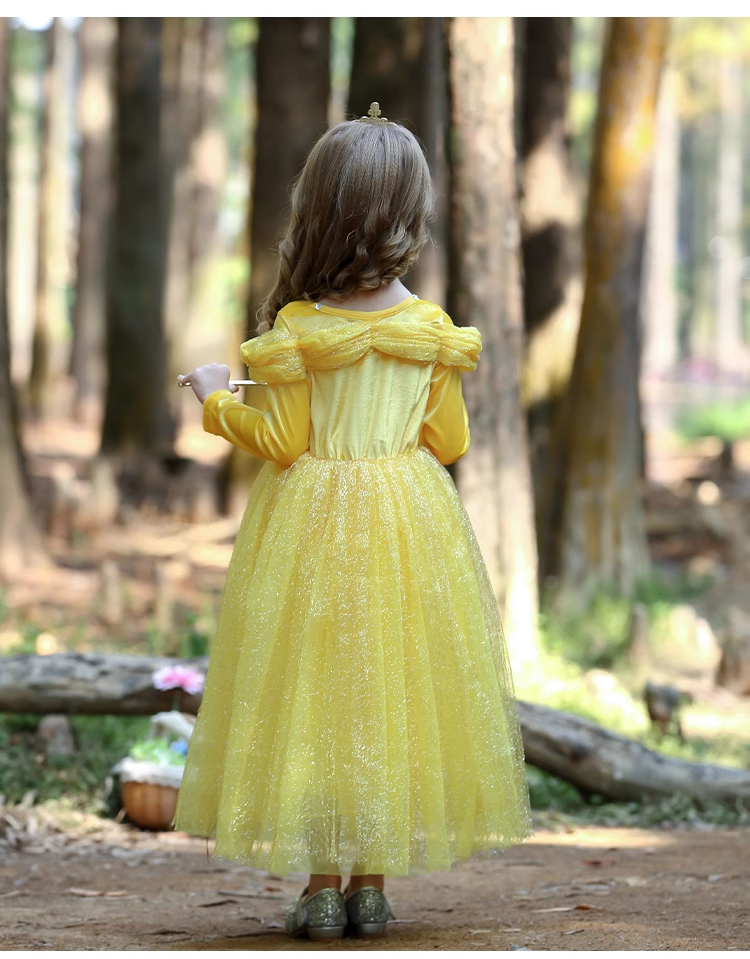 Yellow Tulle Princess Dress - MiniClosetCo