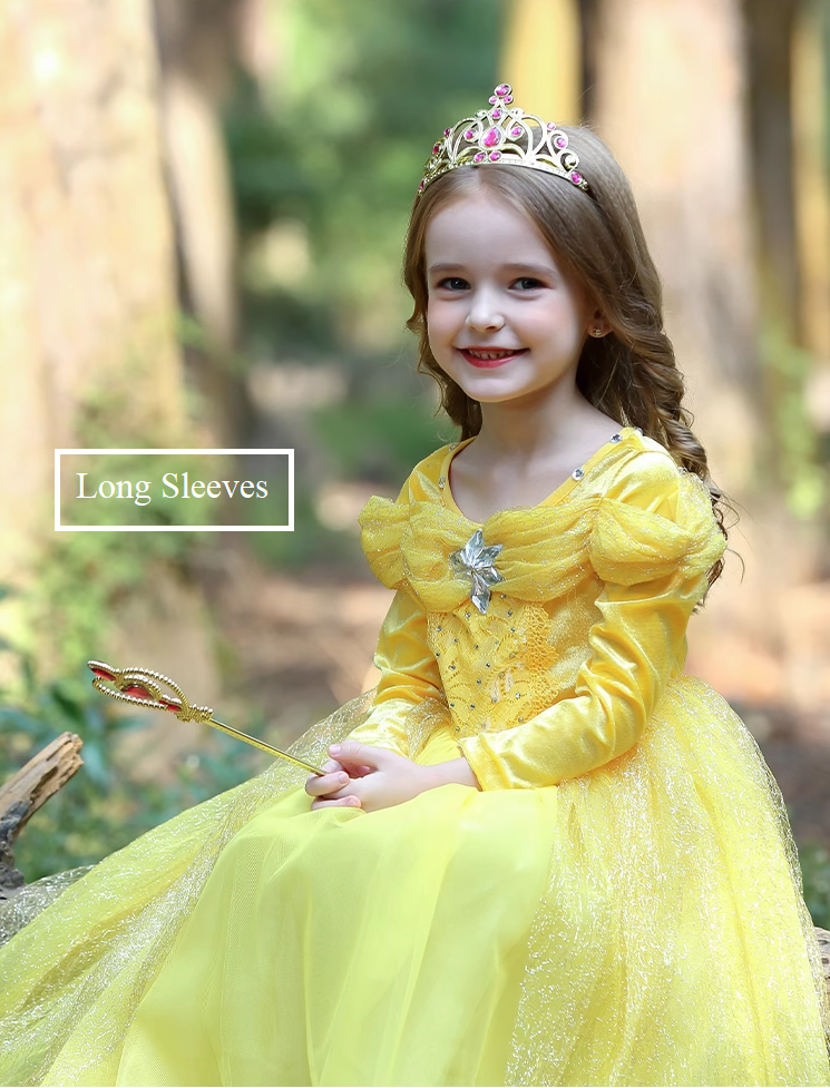 Yellow Tulle Princess Dress - MiniClosetCo