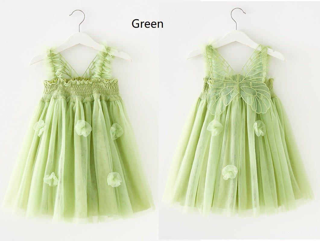 Sleeveless Butterfly Tulle Dresses - MiniClosetCo