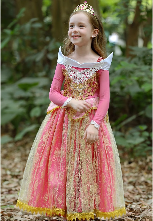 Fairytale-Inspired Pink Dress for Girls - Velvet Top & Tulle Skirt - MiniClosetCo