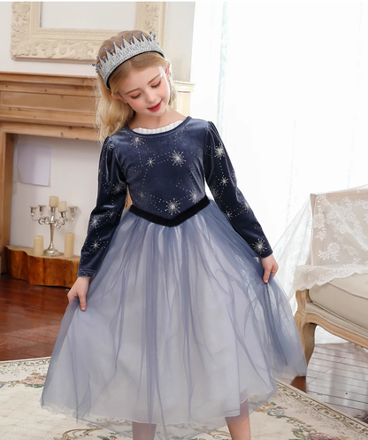 Long Sleeves Princess Dress - MiniClosetCo