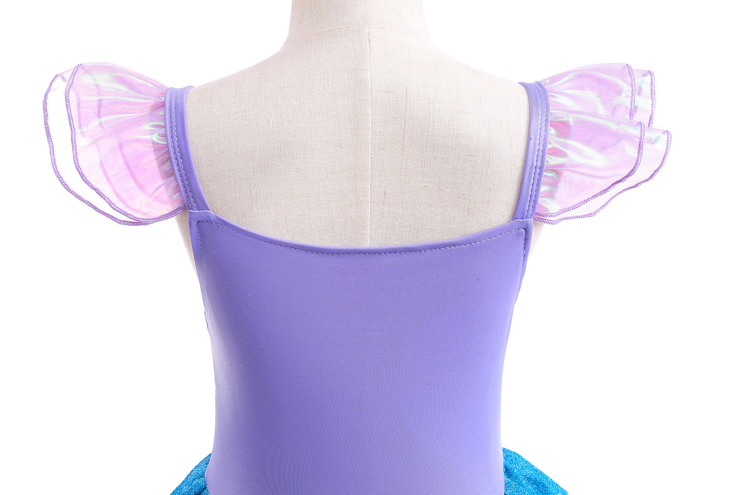 Purple & Blue Mermaid  Fishtail Dress For Girl - MiniClosetCo