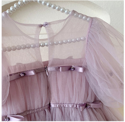 Purple Tulle Tutu Princess Dress for kid