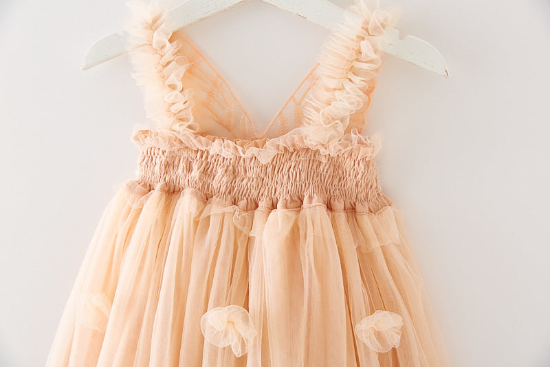 Sleeveless Butterfly Tulle Dresses - MiniClosetCo