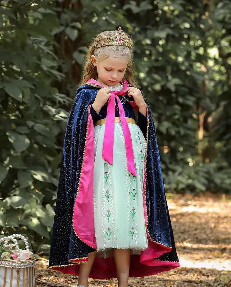 Green Long Sleeves Princess Tulle Dress