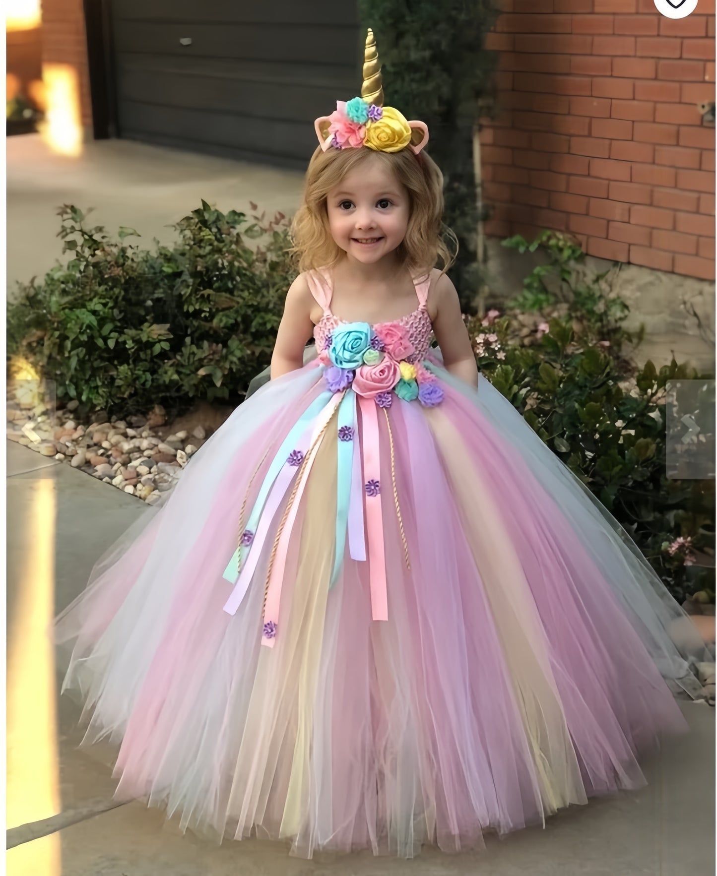 Sleeveless  Tulle  Rainbow Unicorn Dress - MiniClosetCo