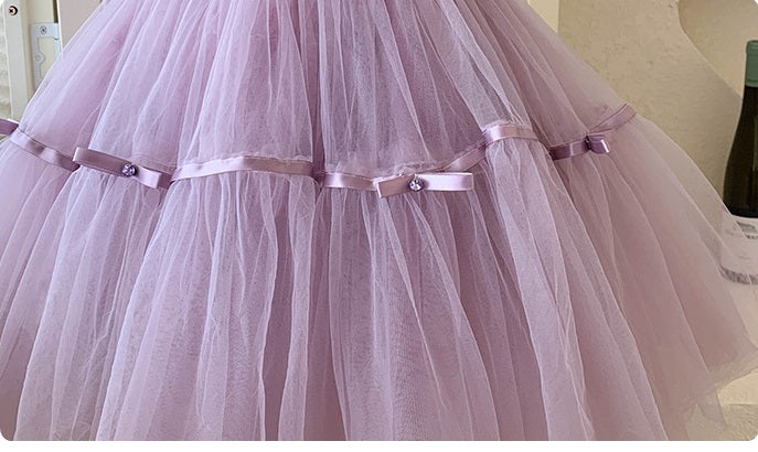 Purple Tulle Tutu Princess Dress for kid