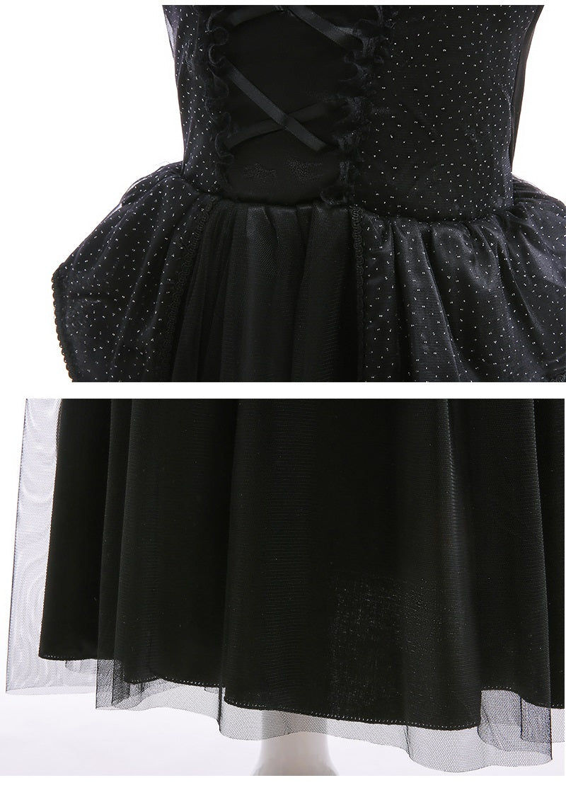 Black Dark Fairy Tulle Dress MiniClosetCo Black Dark Fairy Tulle Dress MiniClosetCo