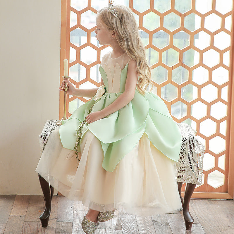 Green tulle Princes fairy Dress 