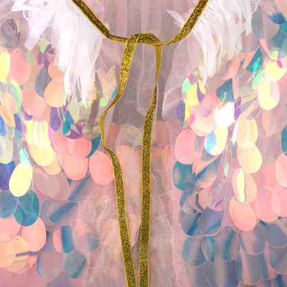 Mermaid Sequin Scale Cape close-up