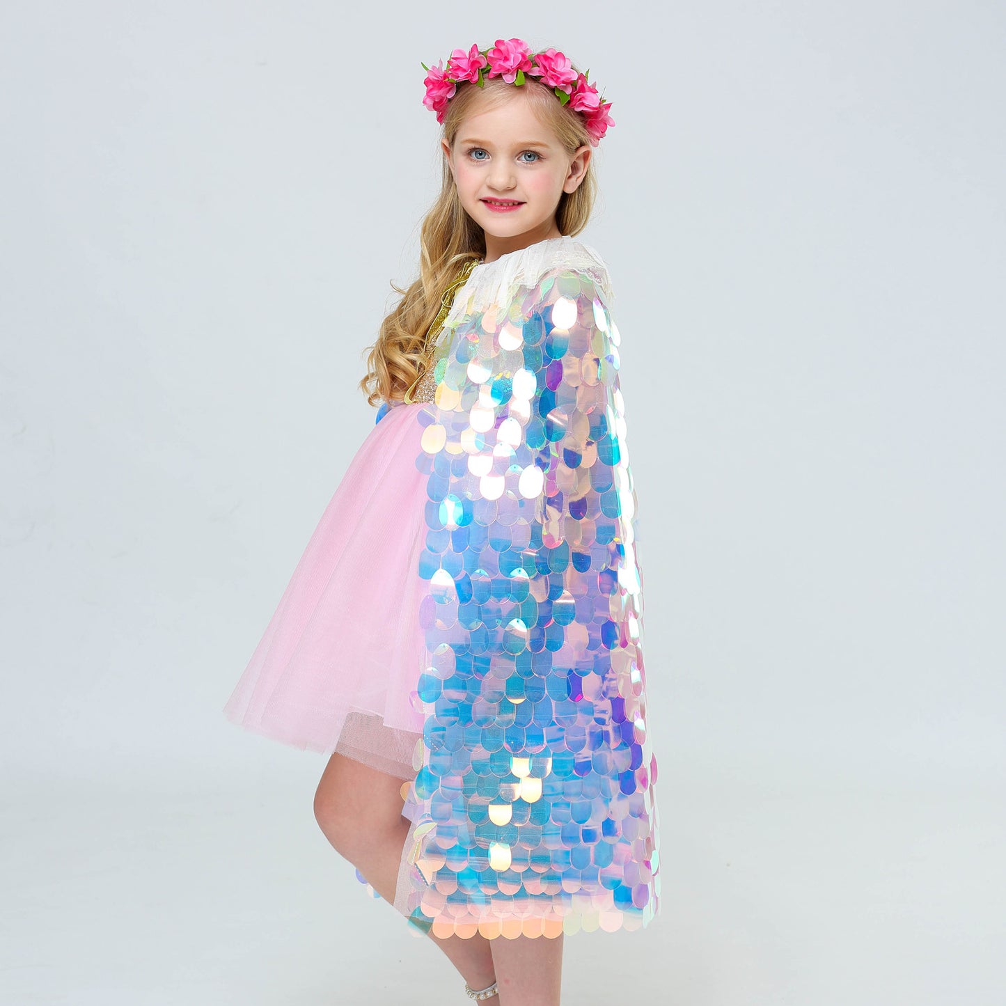 Mermaid Sequin Scale Cape full body 