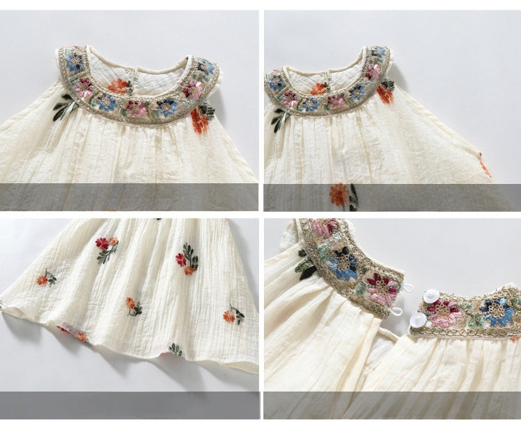 Girl's Sleeveless dress | Daisy - MiniClosetCo