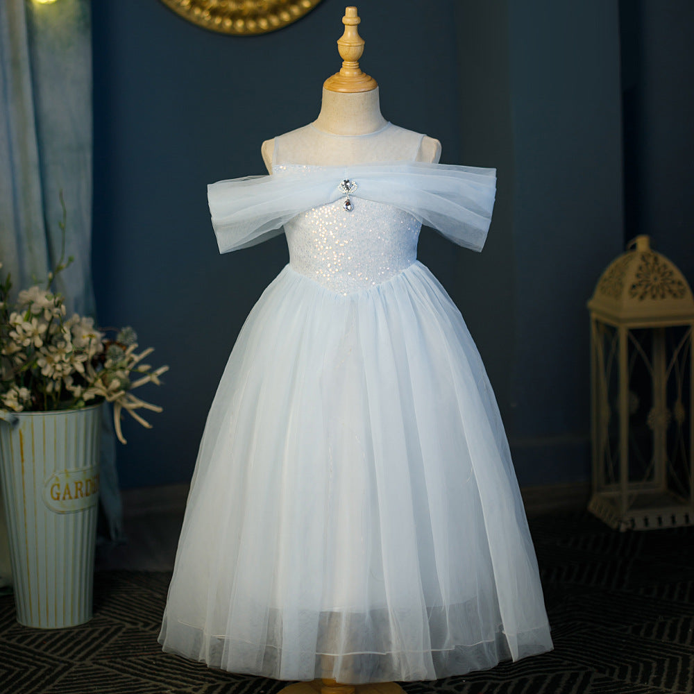 Blue/Pink  Tulle Princess Dress - MiniClosetCo