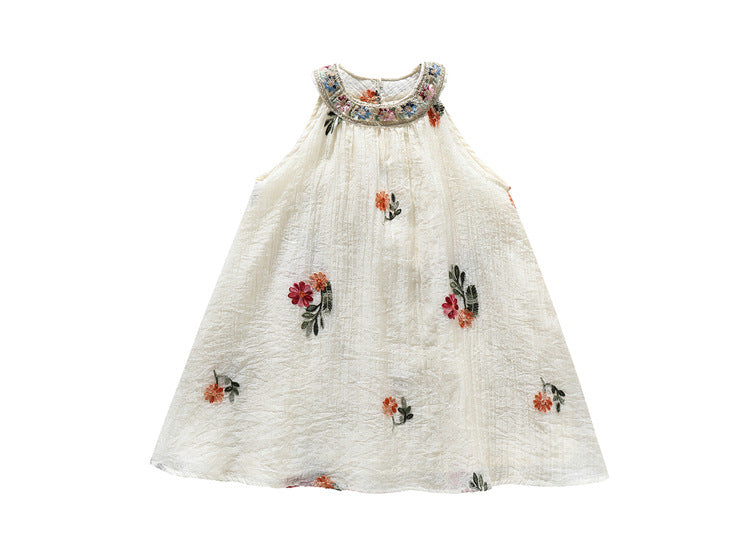 Girl's Sleeveless dress | Daisy - MiniClosetCo