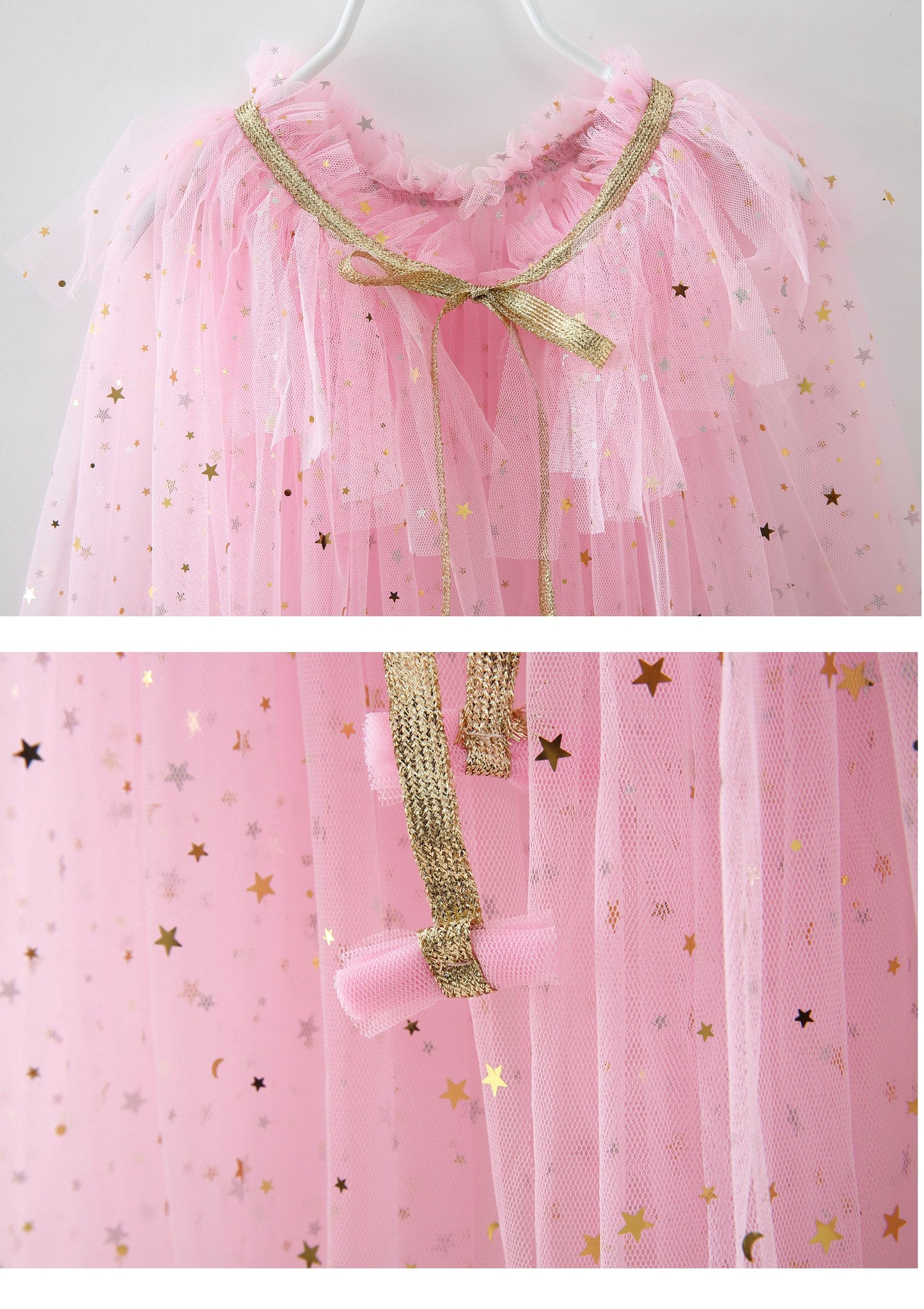  pink tulle princess cape 