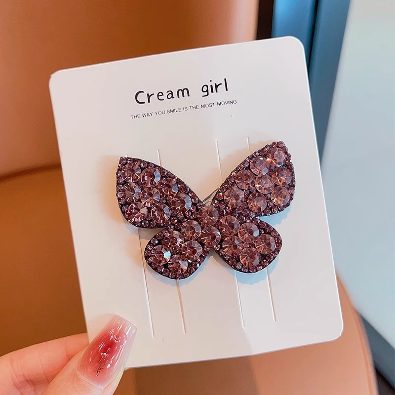 Glitter Butterfly Hair Clips - MiniClosetCo