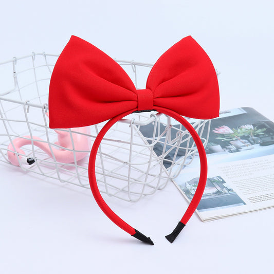 red Snow White head bow band