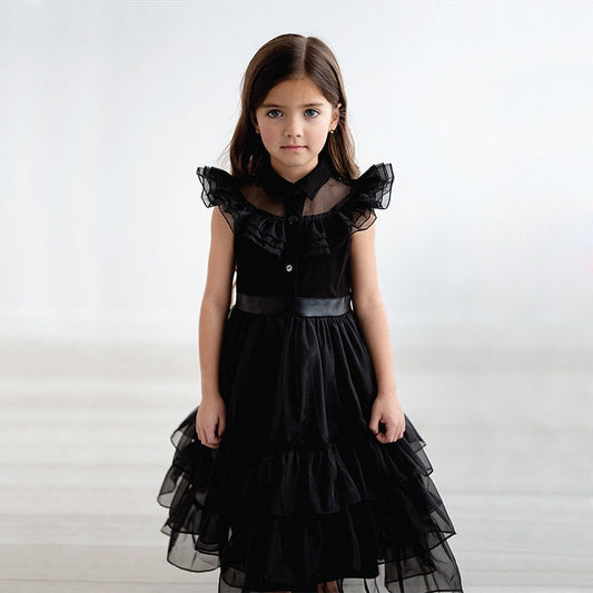 Kid Black Sleeveless Dress