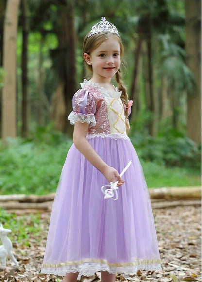 Purple Princess  Dress - MiniClosetCo