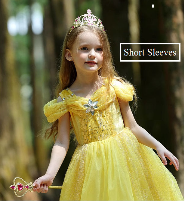 Yellow Tulle Princess Dress - MiniClosetCo