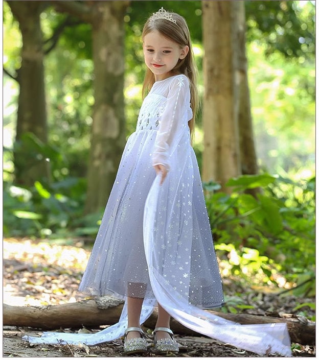 Shimmer  Sparkle Princess Dress With Cape - MiniClosetCo