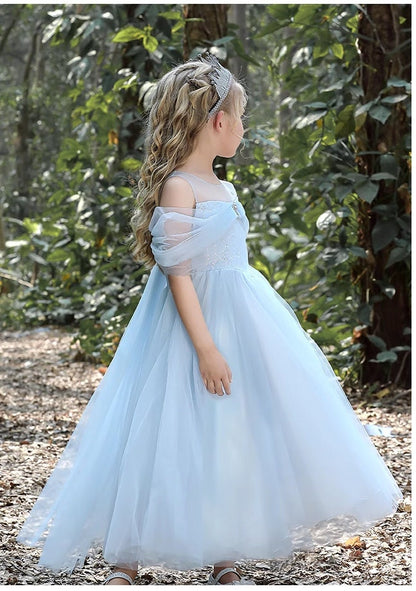 Blue/Pink  Tulle Princess Dress - MiniClosetCo