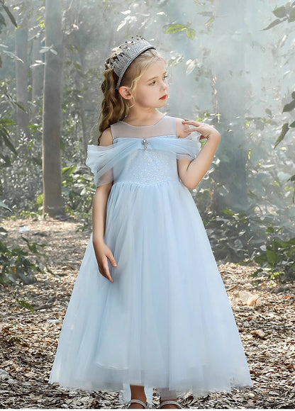 Blue/Pink  Tulle Princess Dress - MiniClosetCo