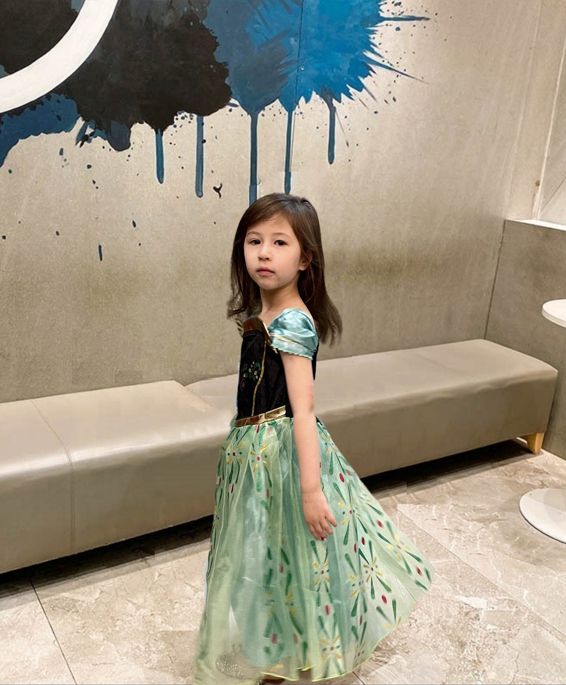 Green Tulle Princess Dress for kids - MiniClosetCo