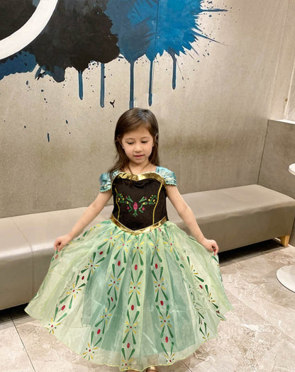 Green Tulle Princess Dress for kids - MiniClosetCo