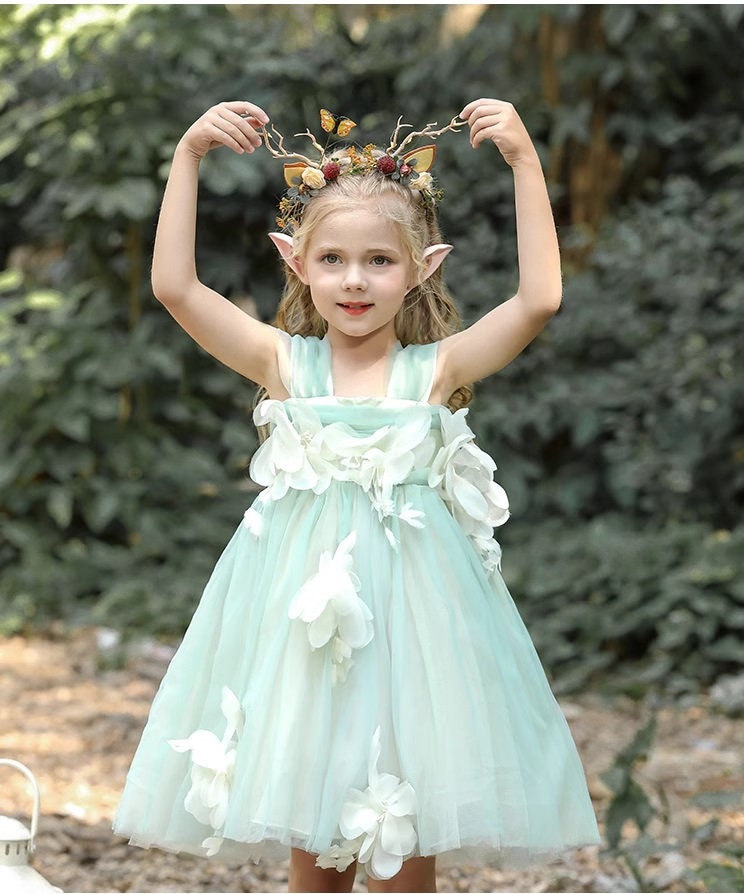 mint Green Tulle Sleeveless Fairy Princess Dress 